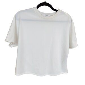 Banana Republic Sport White Short Sleeve Shirt Size Small